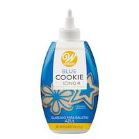 Wilton Edible Cookie Decorating Icing, Blue, 9-oz, for Baking/Cake Decoration Front_Flat