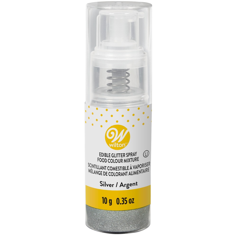 Wilton Edible Glitter Spray, Silver Party City