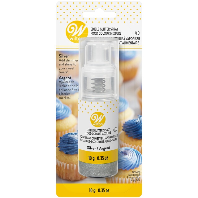 Wilton Edible Glitter Spray, Silver Party City