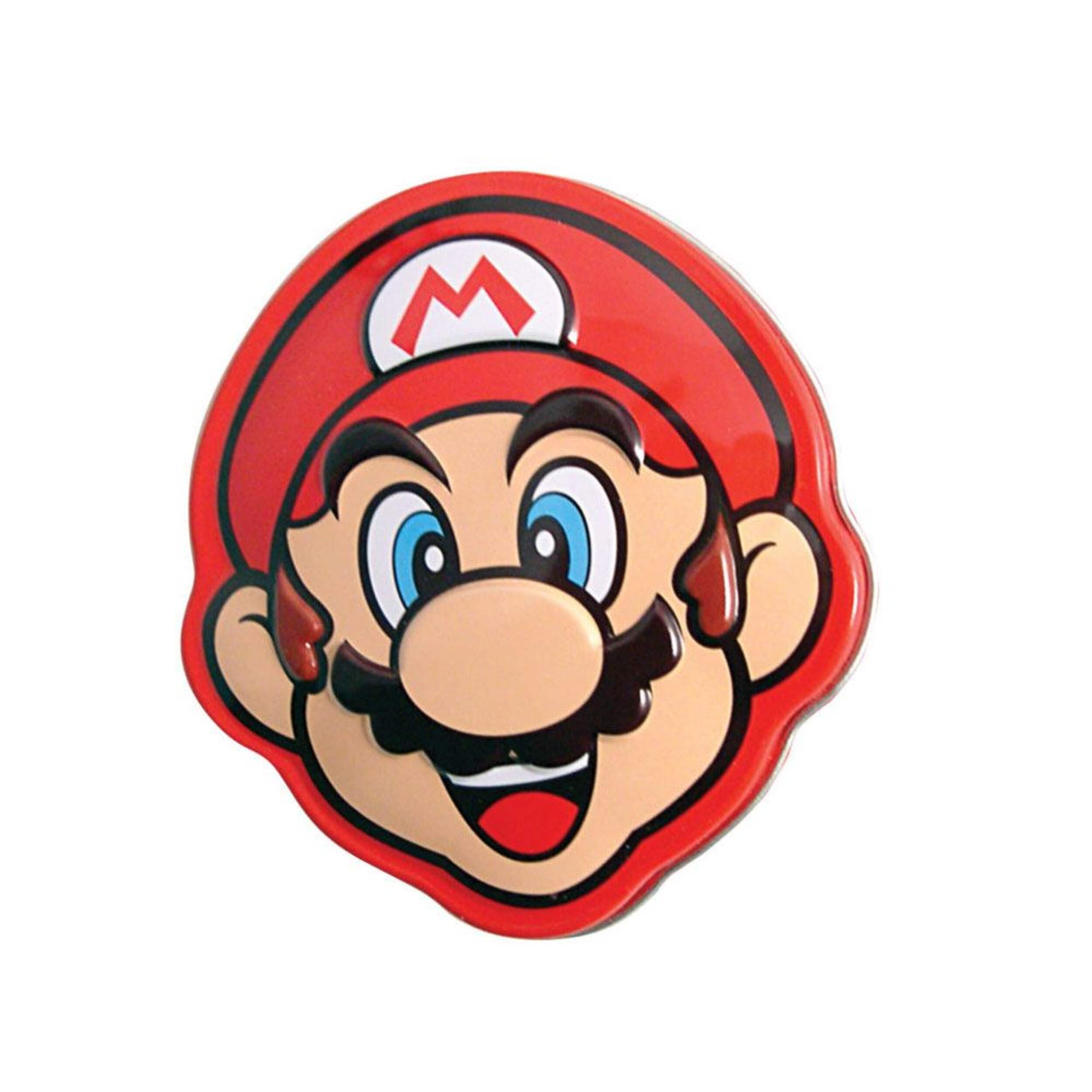 Nintendo Super Mario Bros Brick Breakin Candy with Tin, Blueberry, Red, 23-g, Hard Candy, for Birthday/Party Favour Candy Front_Flat