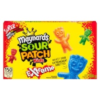 Boîte de jujubes Maynards Sour Patch Kids Extrême, 100 g Front_Flat
