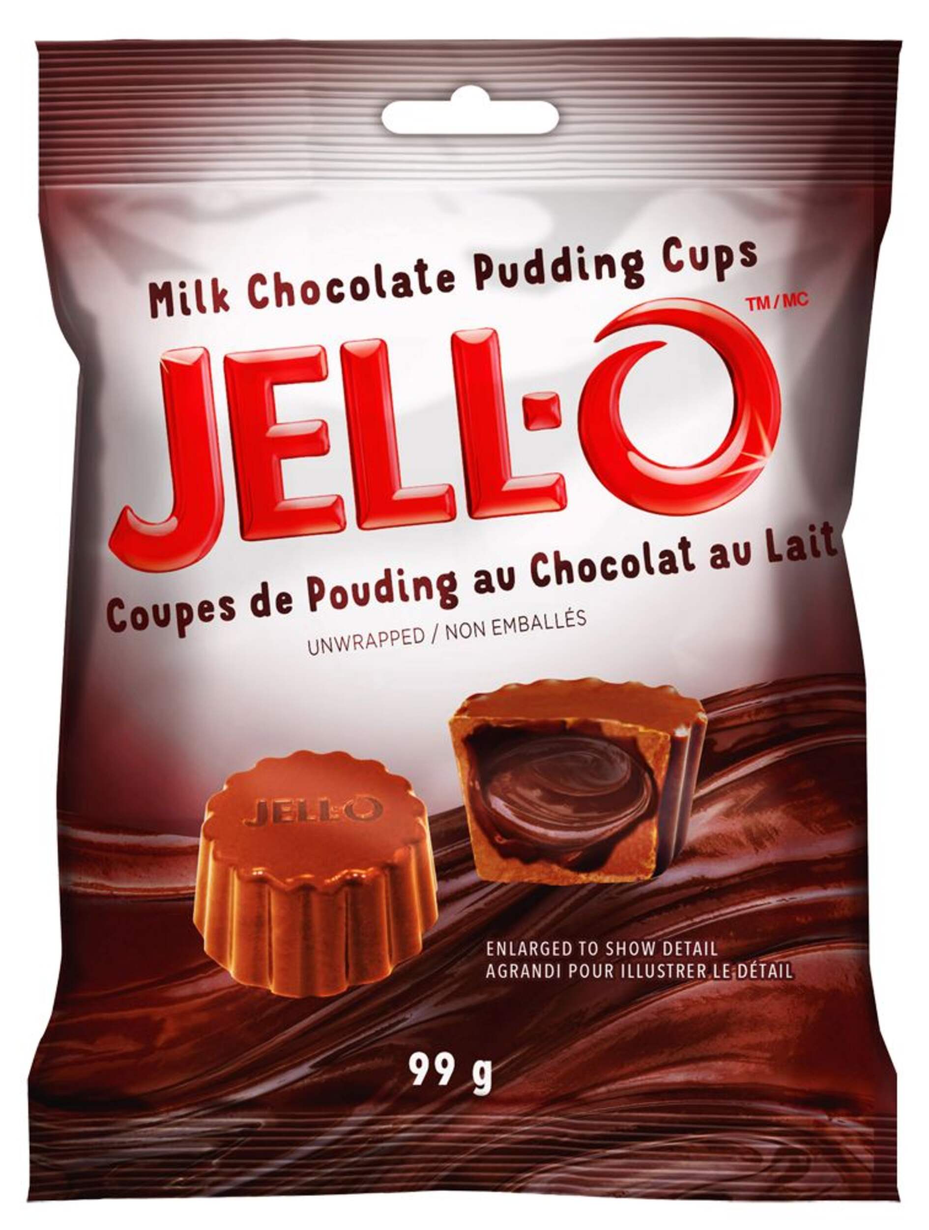 Jell-O Pudding Cups, Chocolate, Brown, 99-g, for Birthday/Party Favour Front_Flat