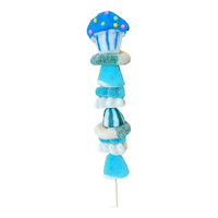 Cupcake Gummy Skewer, Assorted Fruits, Blue, 70-g, Chewy Candy, for Gender Reveal/Birthday/Party Favour Front_Flat