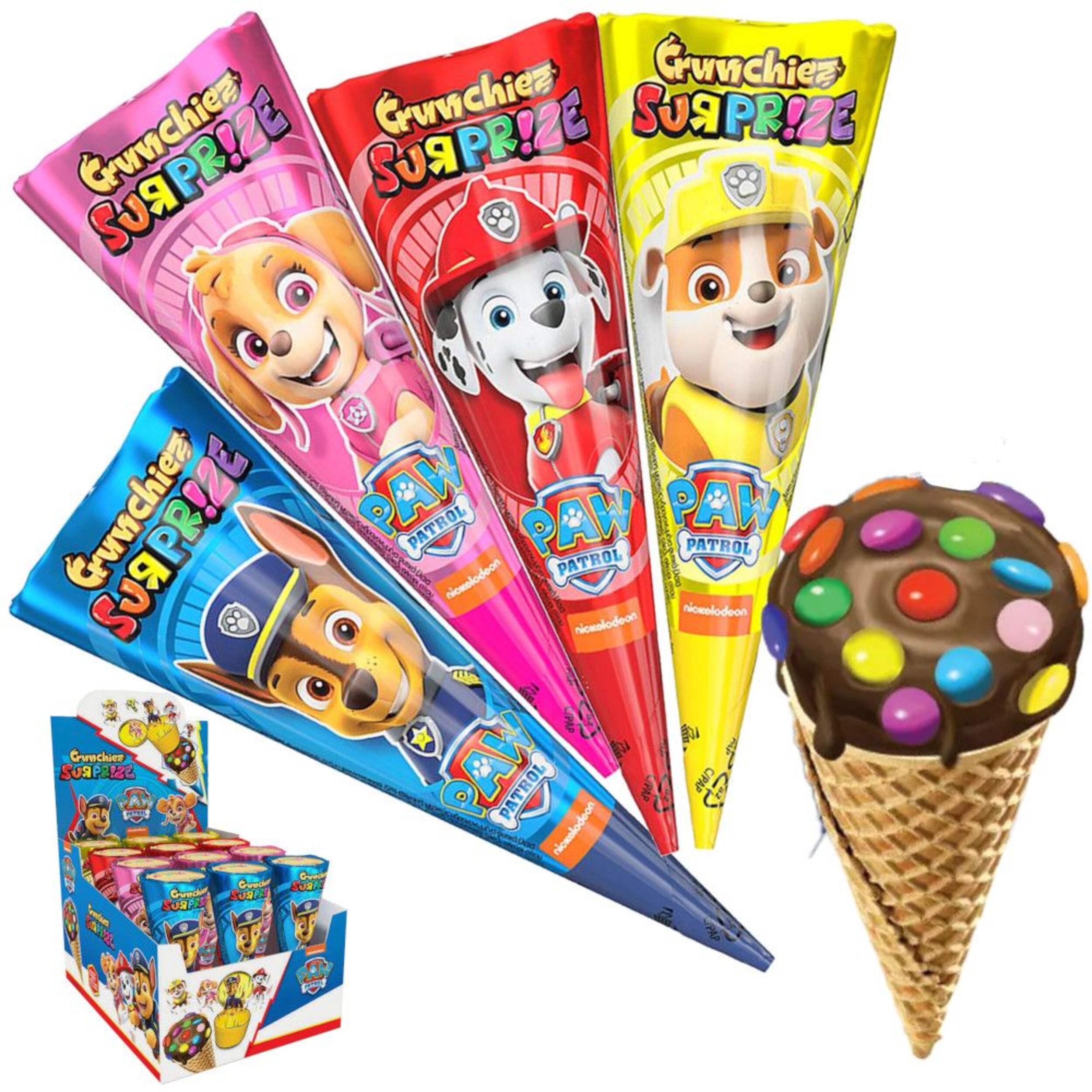 Crunchiez Surprise Paw Patrol Wafer Cones, 25-g Composite_or_Mixed