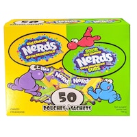 Nerds Big Chewy, Sweet & Tangy, Yellow/Green, 700-g, 50-pk, Candy for Halloween Front_Elevated