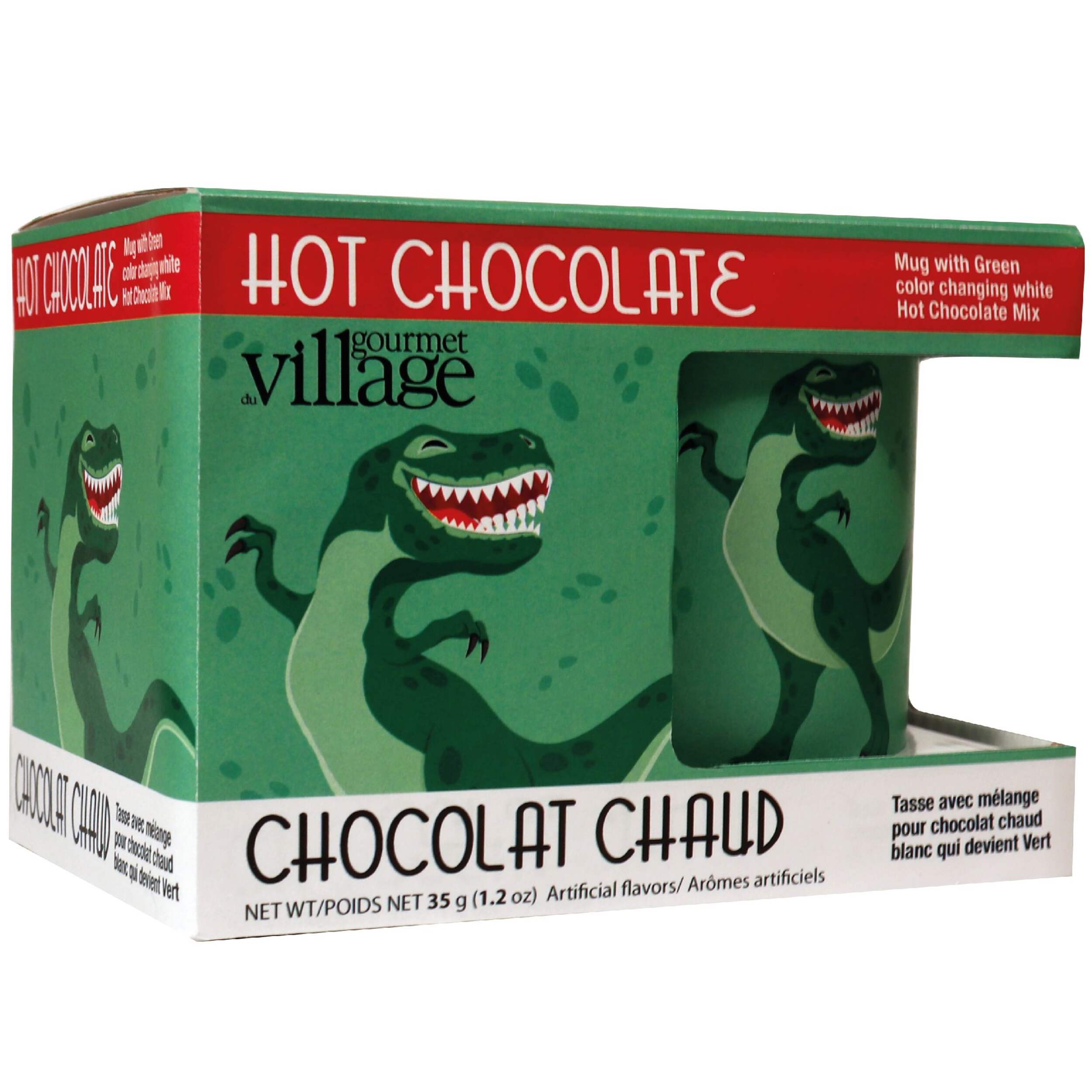 Dinosaur Hot Chocolate Mug Set Front_Flat