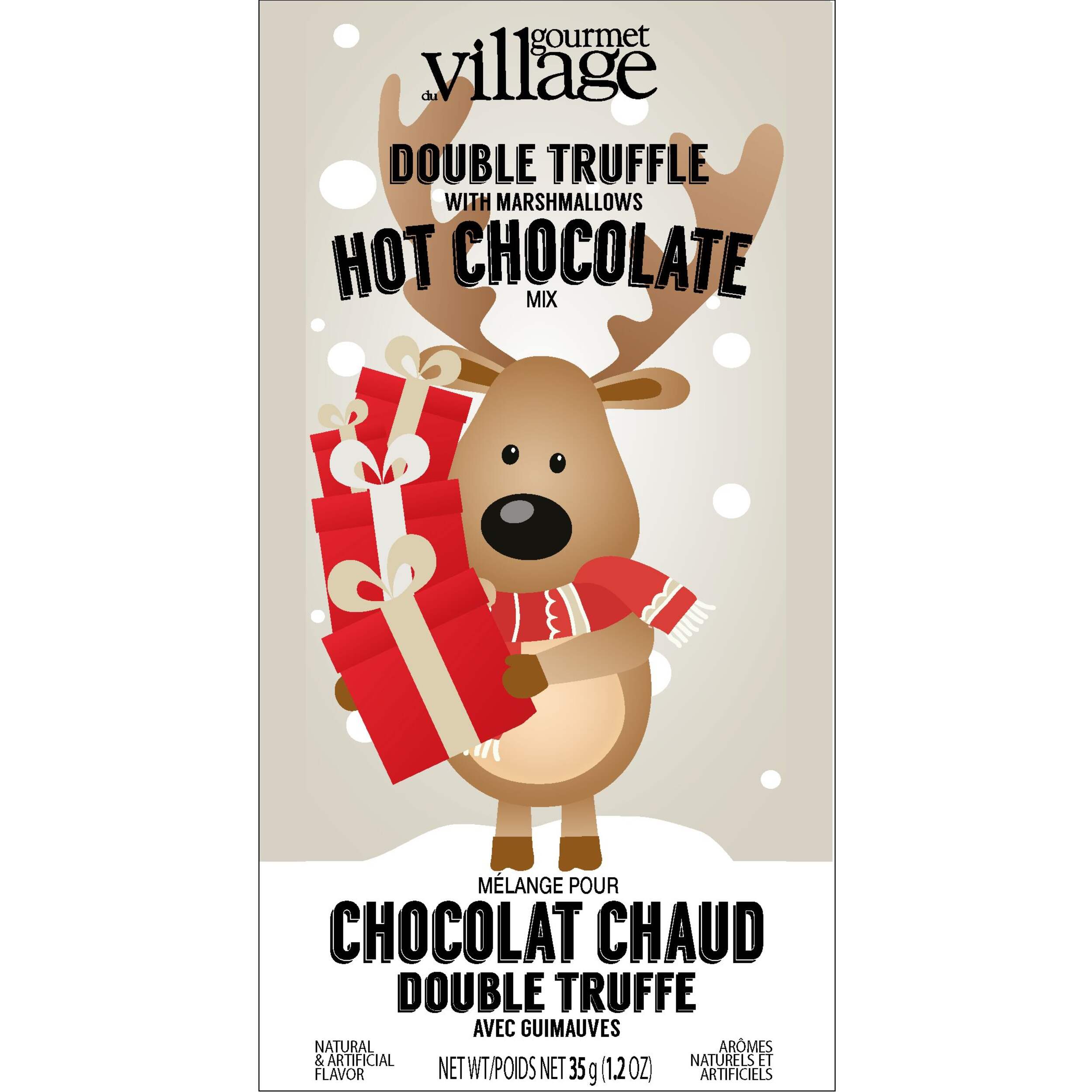 Gourmet Village Double Truffle Hot Chocolate Mix, 35-g Front_Flat