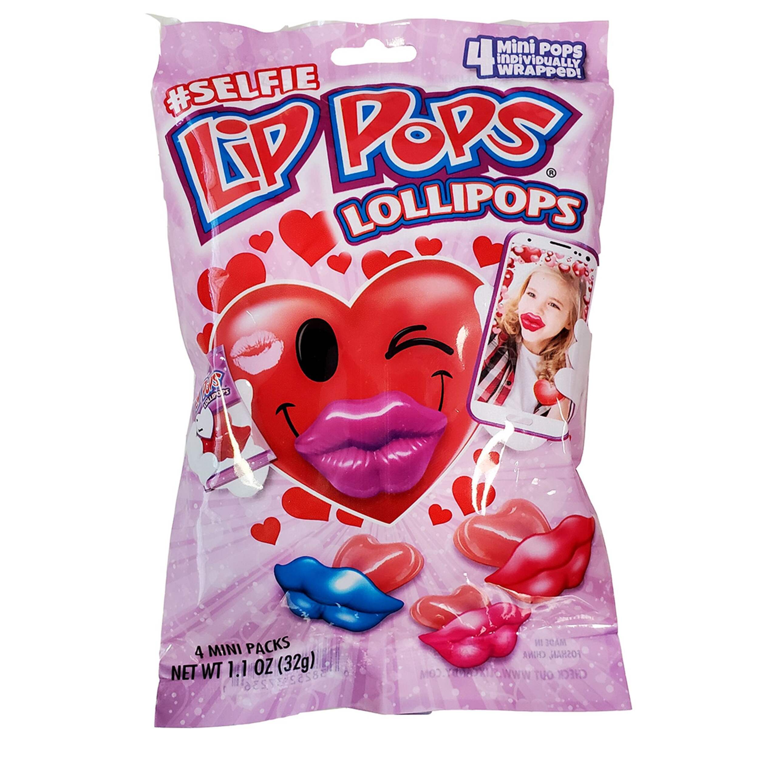 Mini Kissy Lip Pops, 4-pc Front_Flat