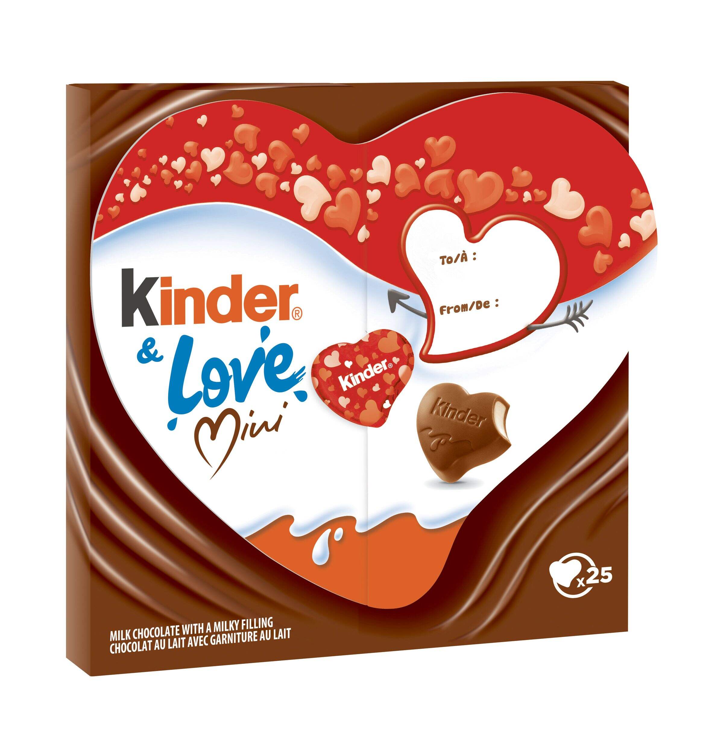 Kinder & Love Mini Valentine Heart Box Chocolate Candy, 170-g | Party City