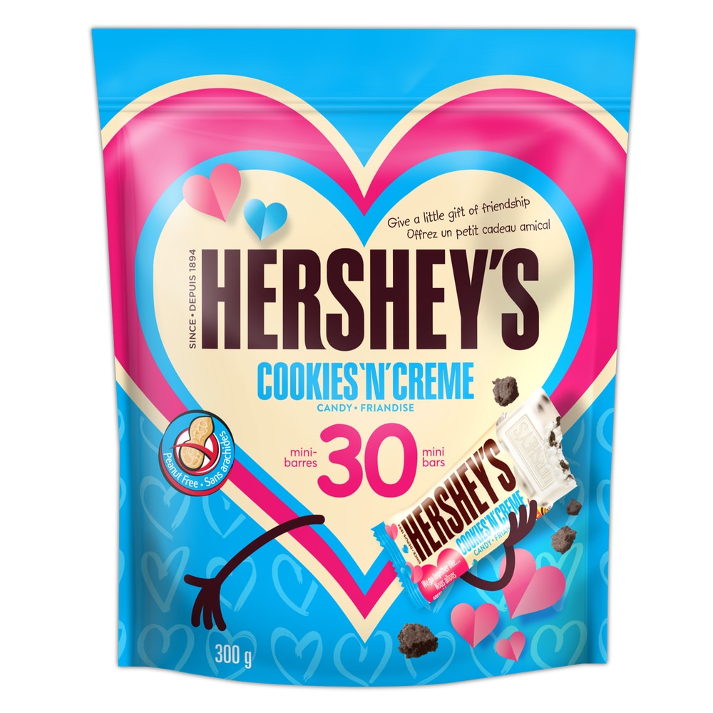 Hershey's Cookies n Crème Candy Bar Friendship Exchange, 30pc, 300g