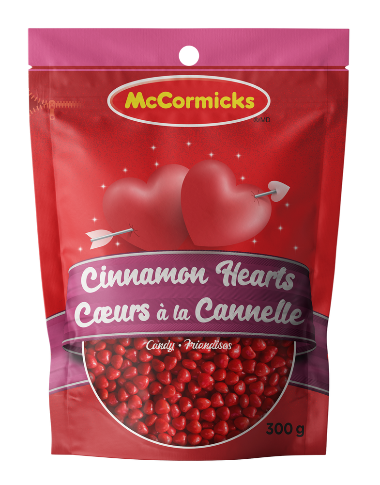 McCormicks Cinnamon Hearts Candy, 300g Party City
