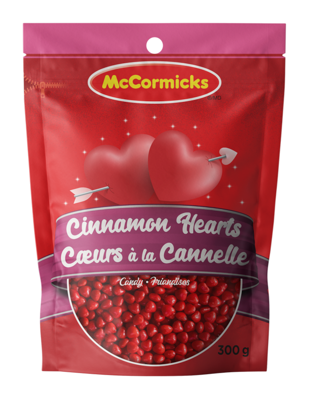 McCormicks Cinnamon Hearts Candy, 300g Party City