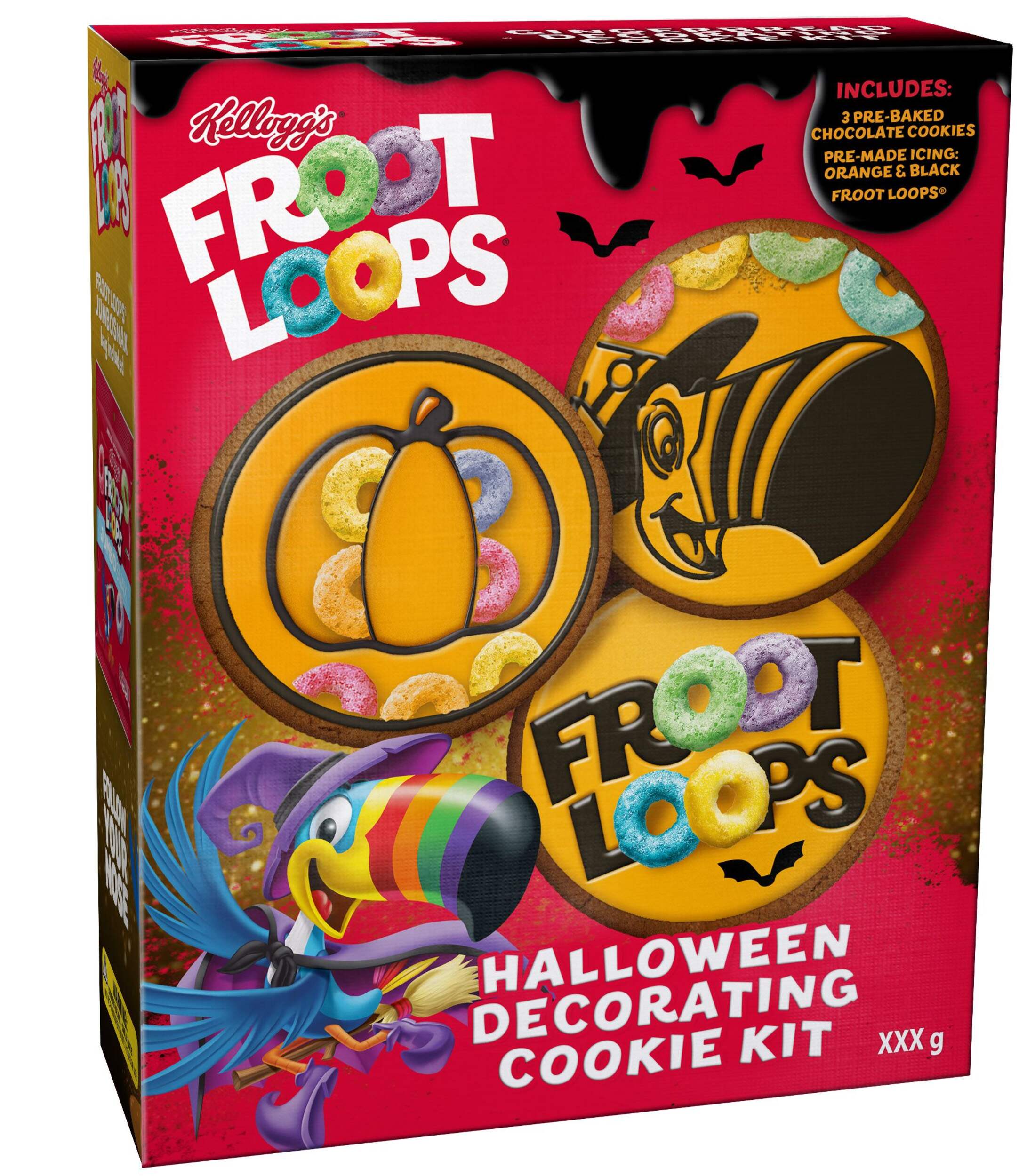 Froot Loops Halloween Decorating Cookie Kit, 3-pk Front_Flat