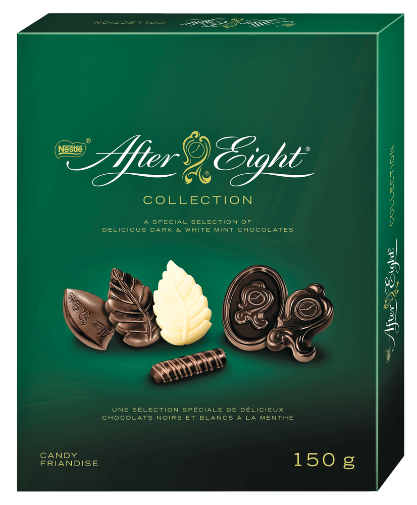 Boîte de collection de chocolats noirs et blancs à la menthe Nestlé After Eight, 150 g