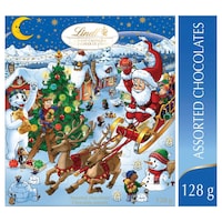 Lindt - Calendrier de l'avent au chocolats variés, 128 g Front_Flat