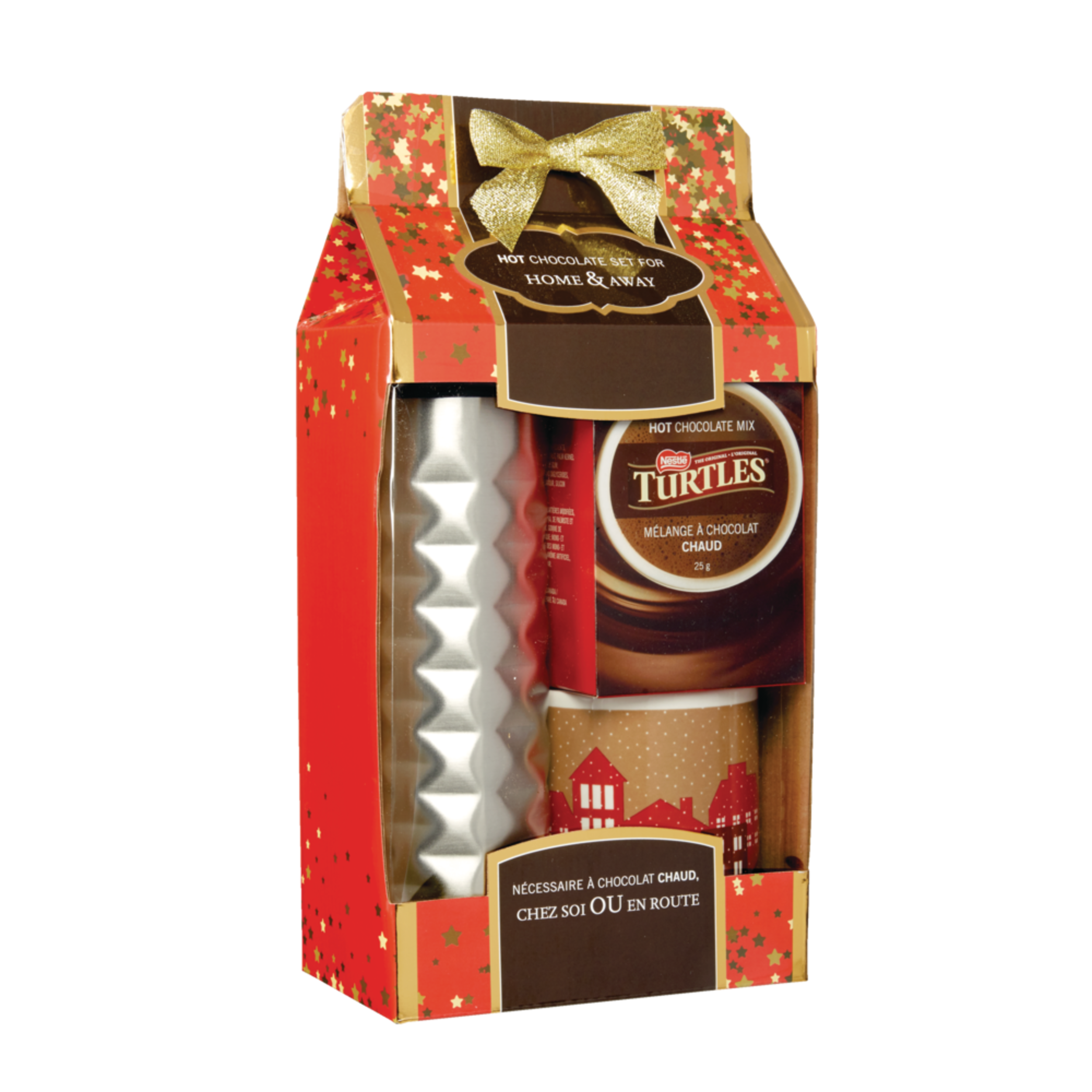 Nestle Hot Chocolate Holiday Mug Gift Set, Assorted Flavours, 700-g Front_Angled_Right