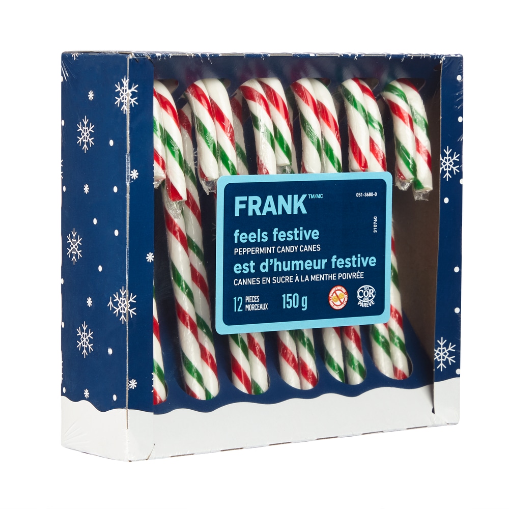 FRANK Peppermint Candy Canes, 12pk, 150g Canadian Tire