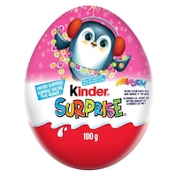 Kinder Uovo Pink Surprise Milk Chocolate & Toy, 100-g Front_Flat