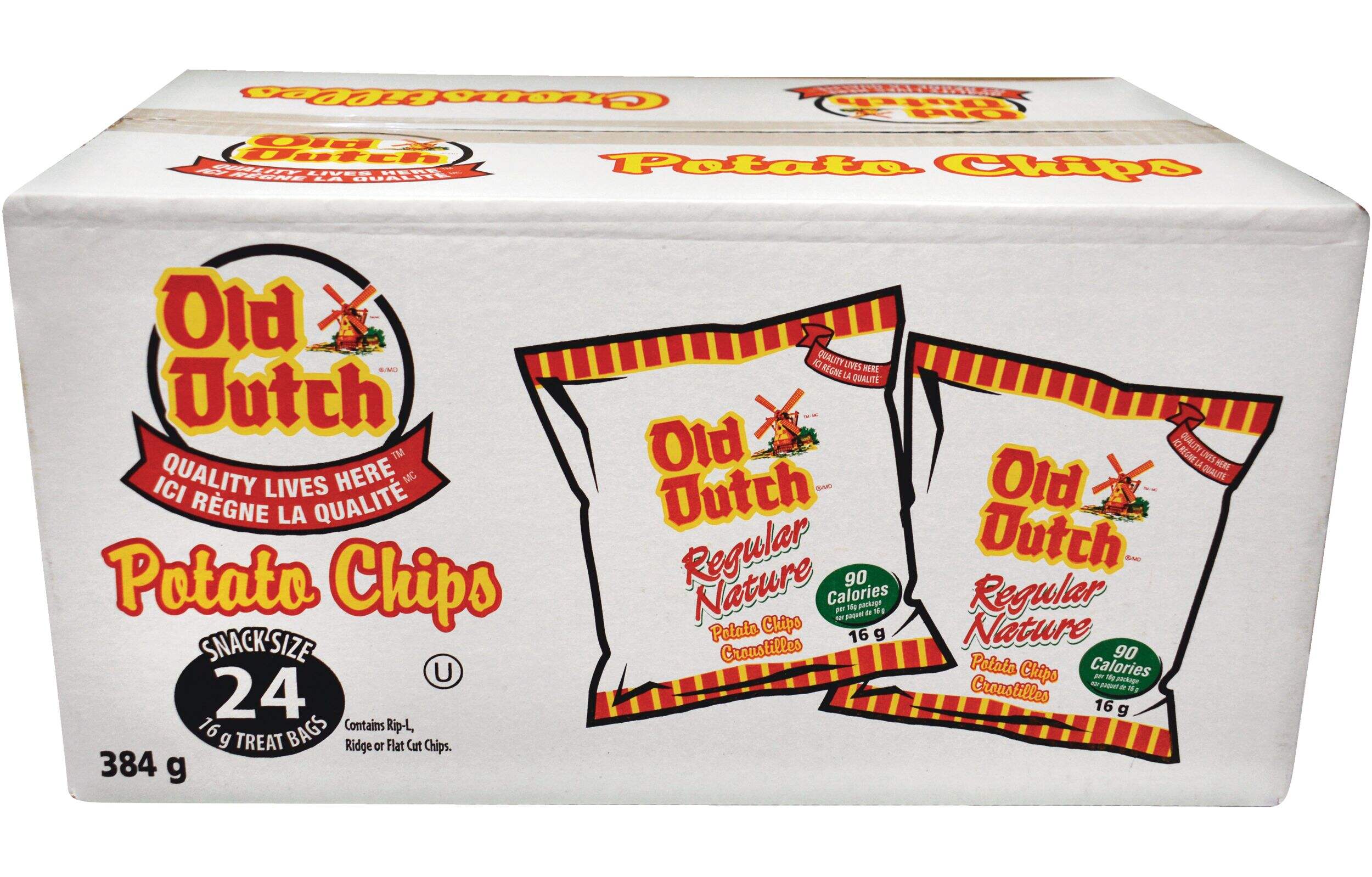 Old Dutch Potato Chips, 382-g, 24-pk, Chips for Halloween Front_Elevated