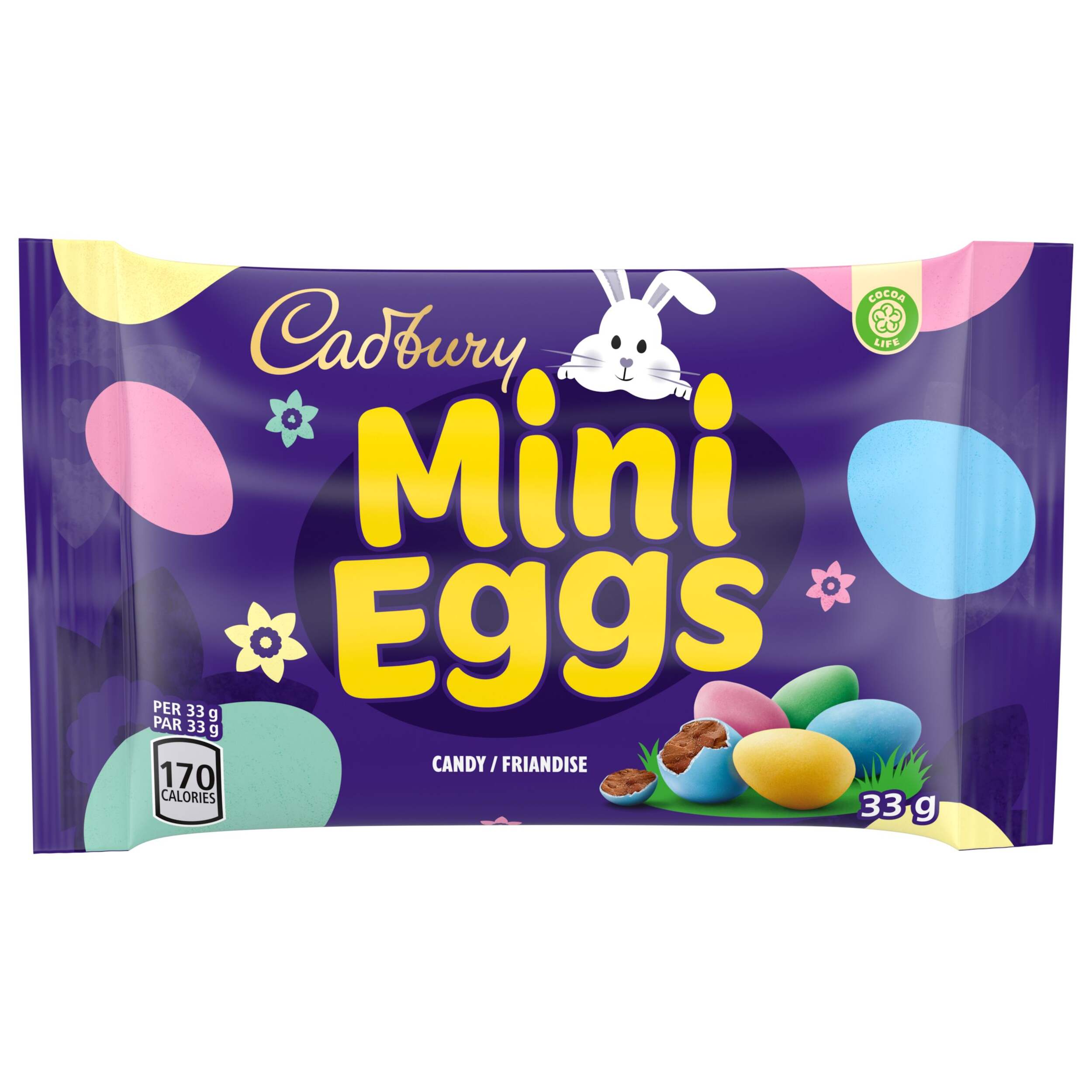 Minioeufs en chocolat de Pâques Cadbury, 33 g Front_Flat