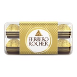 Ferrero Rocher - Boîte de chocolats aux noisettes, paq. 16 Overhead_Flat