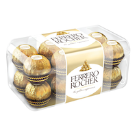 Ferrero Rocher Hazelnut Chocolate Box, 16-pk Front_Three_Fourths_Angled_Right