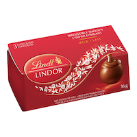 Lindt Lindor Milk Chocolate, 3-pk Front_Three_Fourths_Angled_Right