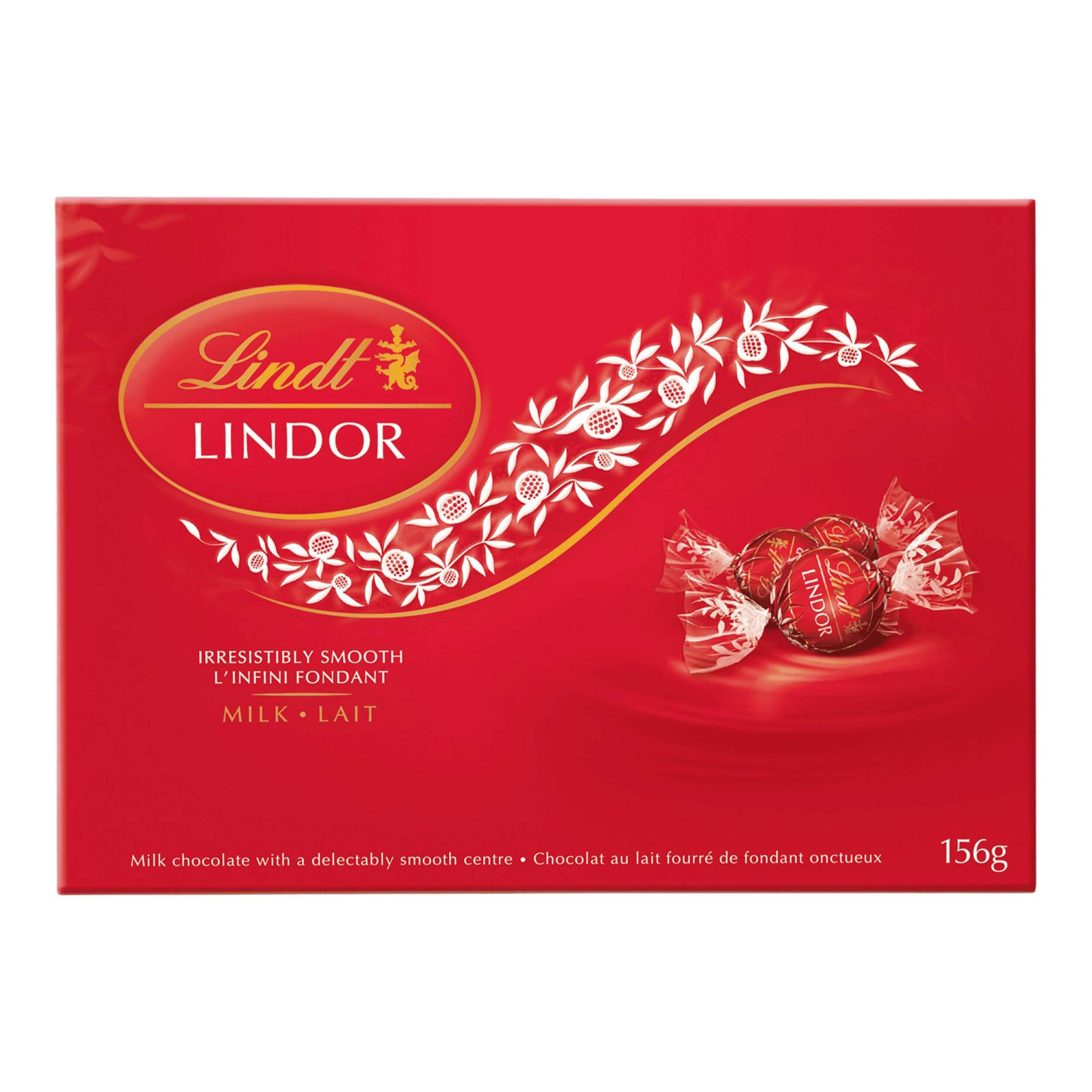 Lindt Lindor - Chocolat au lait, 156 g Front_Flat