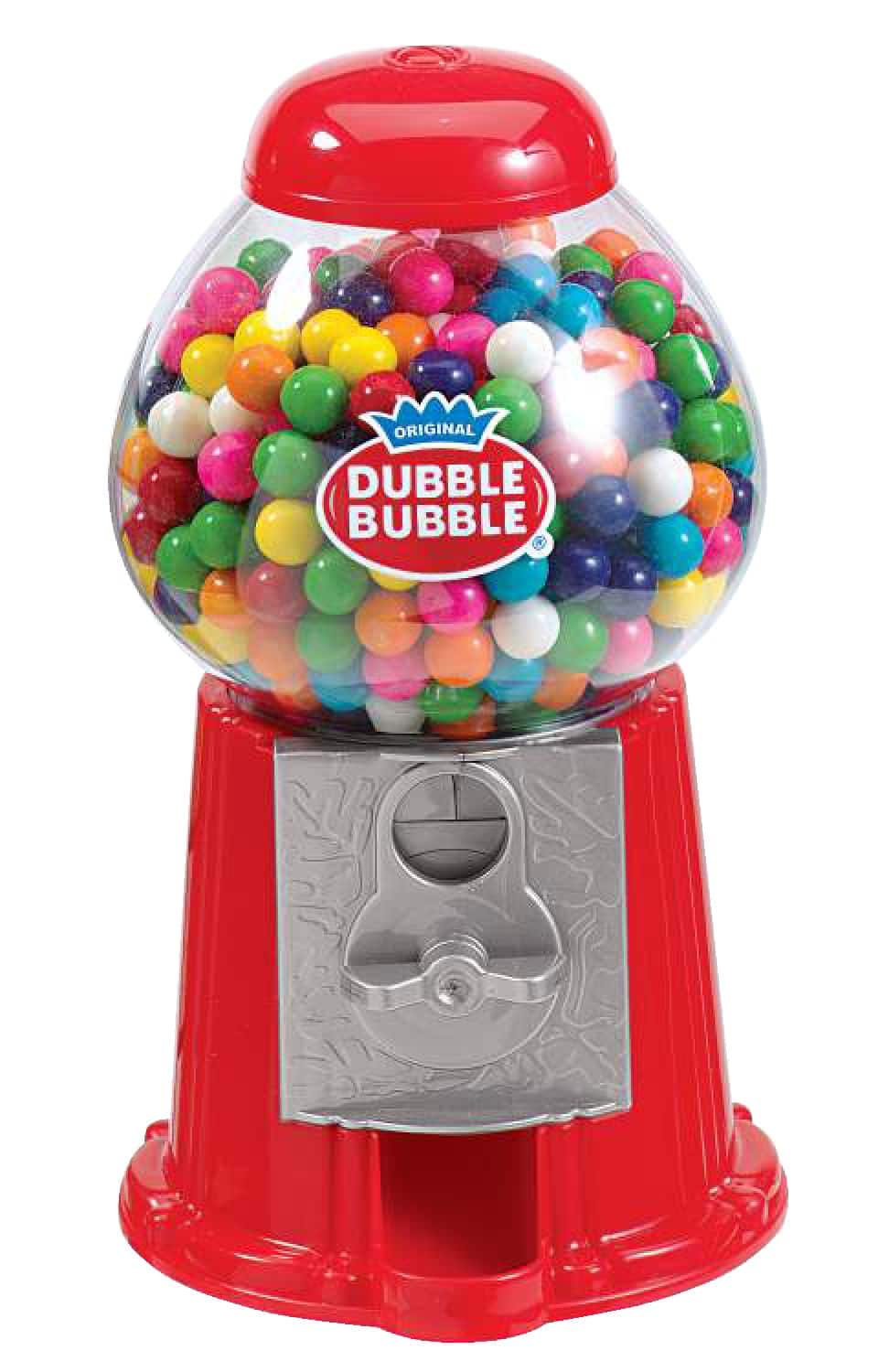 Distributeur en verre et métal de bubble-gum 27cm - Boules de