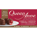 Queen Anne - Confiserie de cerises enrobées de chocolat au lait, 187 g Front_Flat