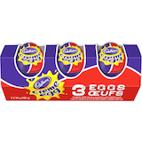 Cadbury Chocolate Creme Egg, 3-pk Overhead_Plunge