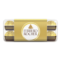Ferrero Rocher Hazelnut Chocolate Box, 30-pc Front_Flat