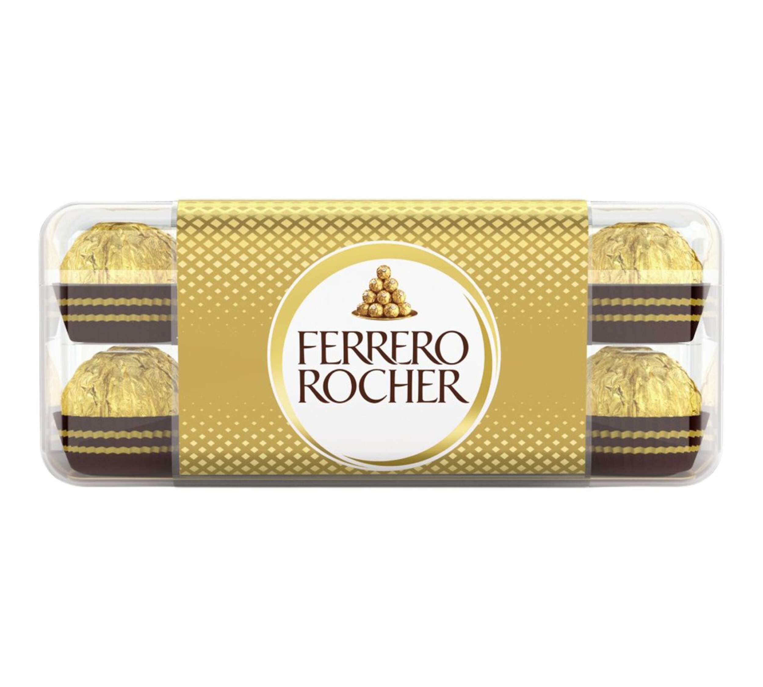 Ferrero Rocher Hazelnut Chocolate Box, 30-pc Front_Flat