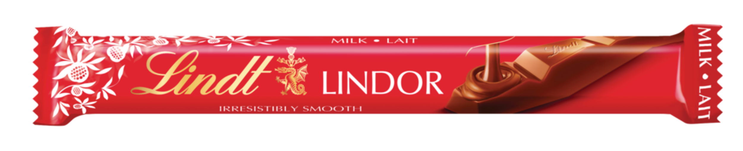 Bâtonnet de chocolat au lait Lindt Lindor, 40 g Front_Elevated
