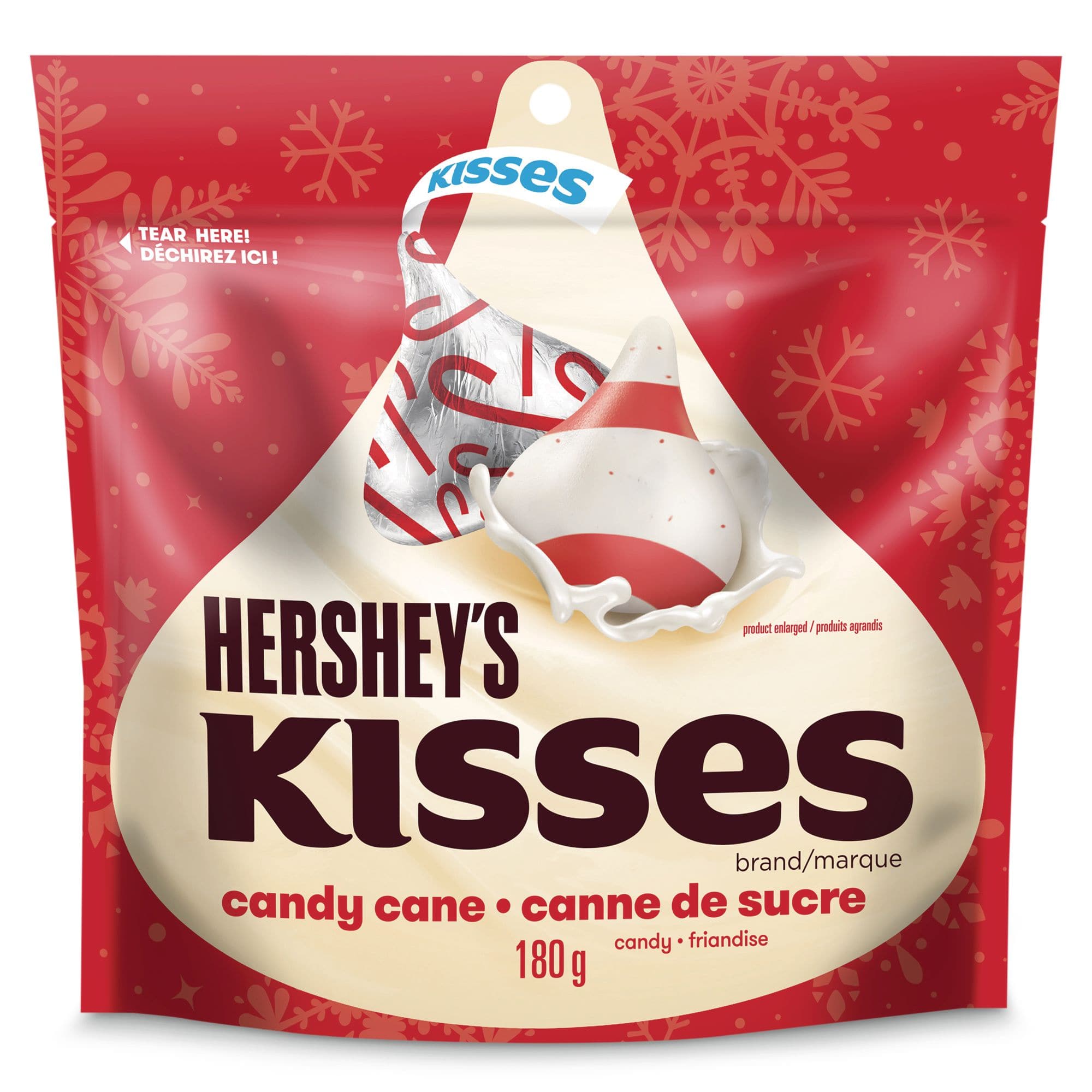 Hershey's Candy Cane Chocolate Kisses, 180-g | Canadian Tire