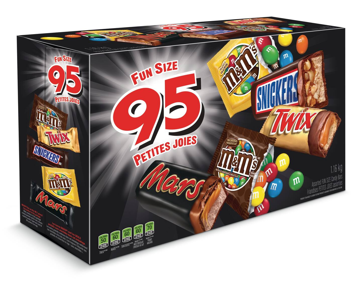  M&M's Milk Chocolate Fun Size Candy, Bulk Pack 70-ct