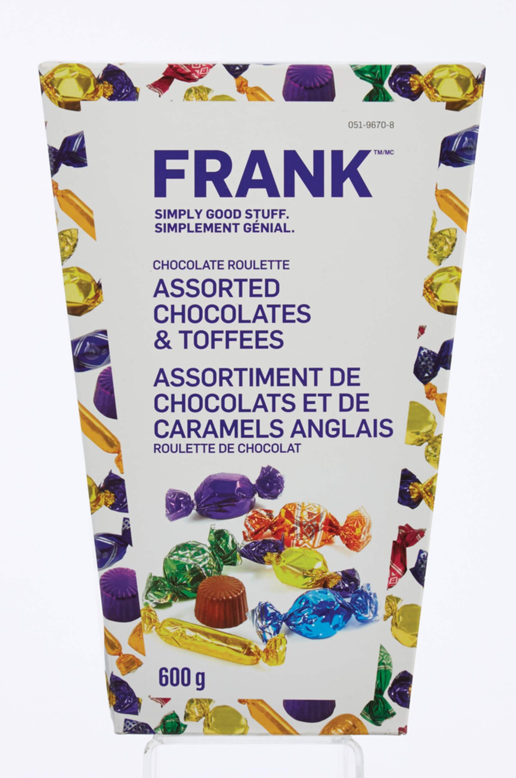 FRANK Chocolate & Toffee, 600-g Front_Flat