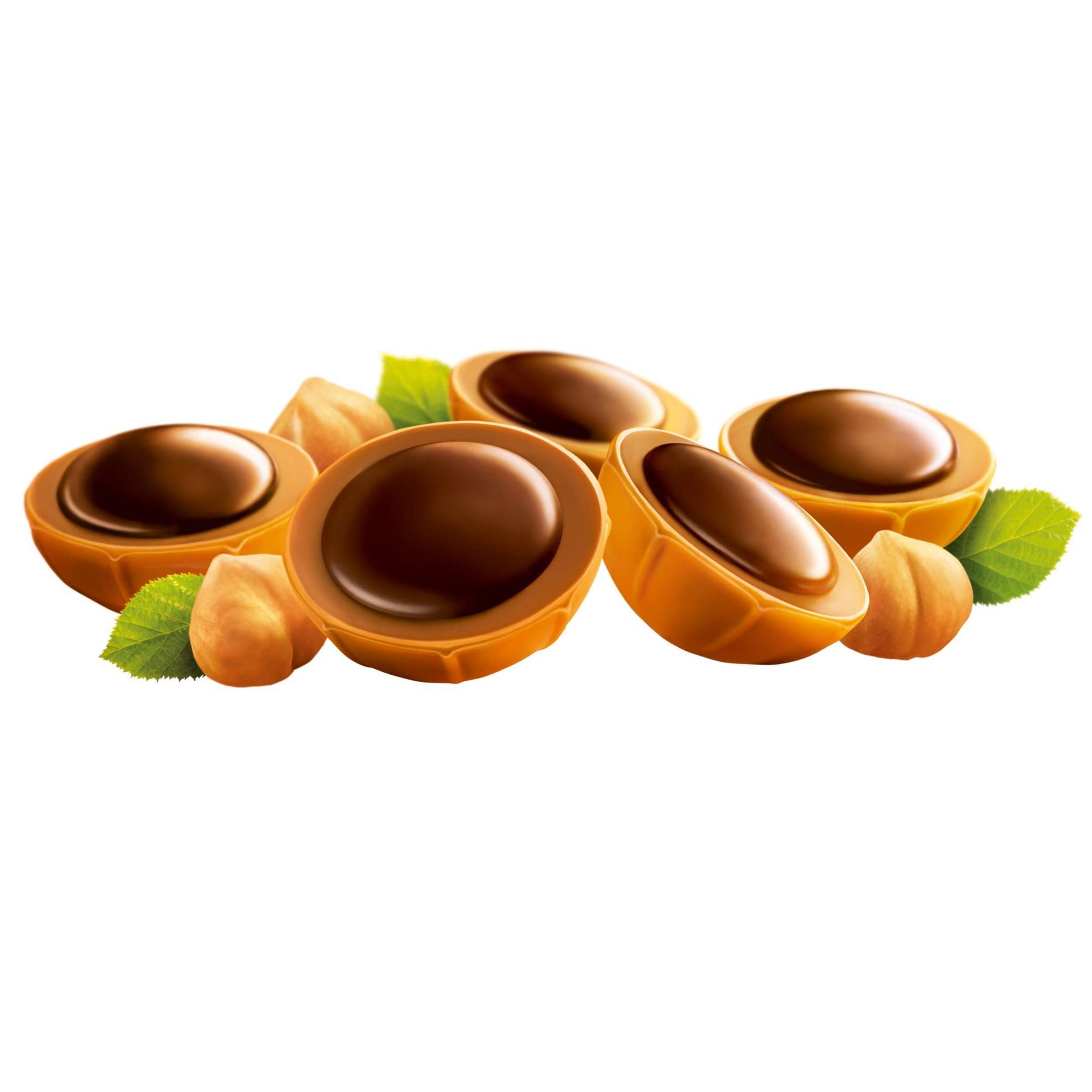 Noisette enrobée de caramel et de nougat crémeux recouverte de chocolat Toffifee, 246 g Composite_or_Mixed