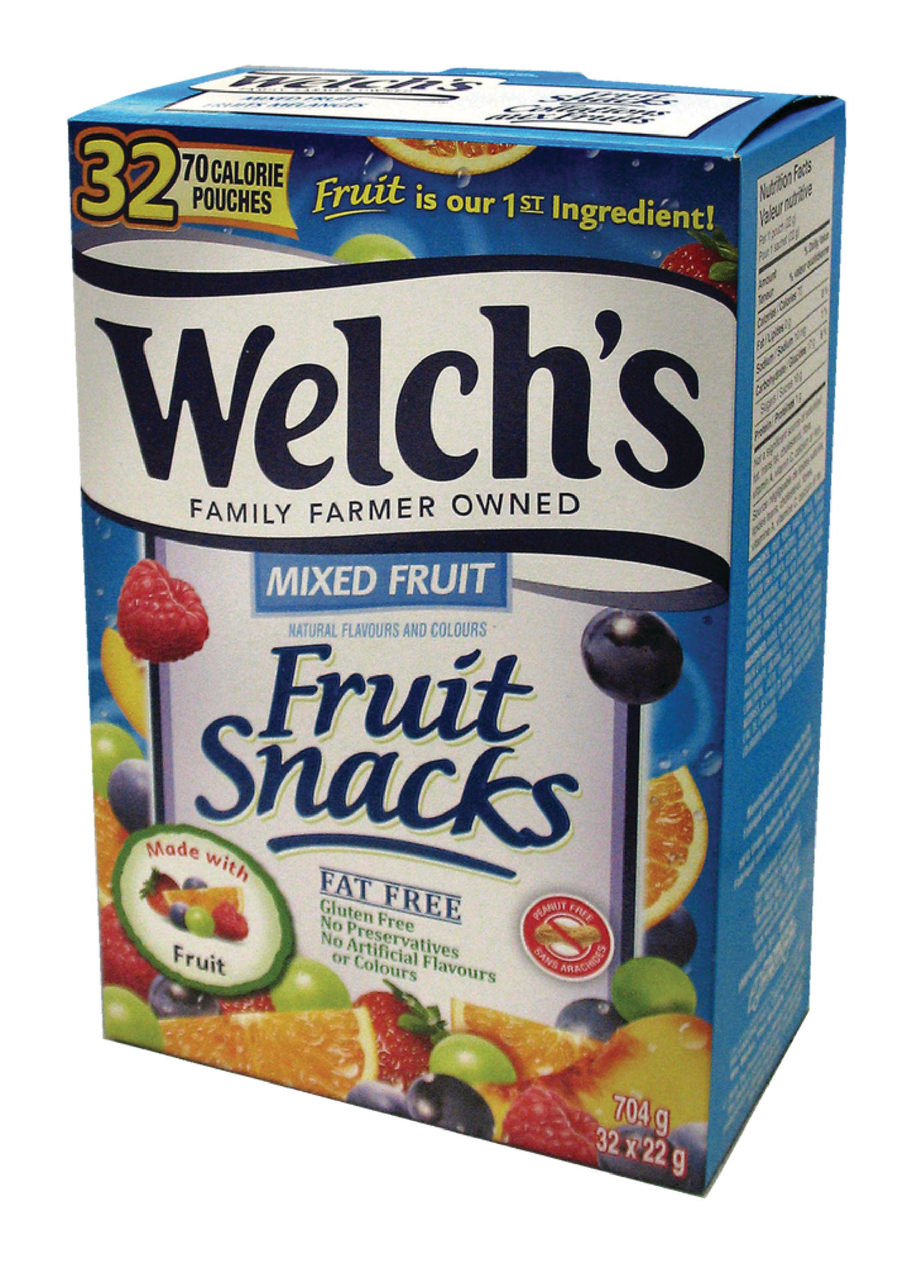 Welch's Fruit Snacks, 32-ct Front_Angled_Left