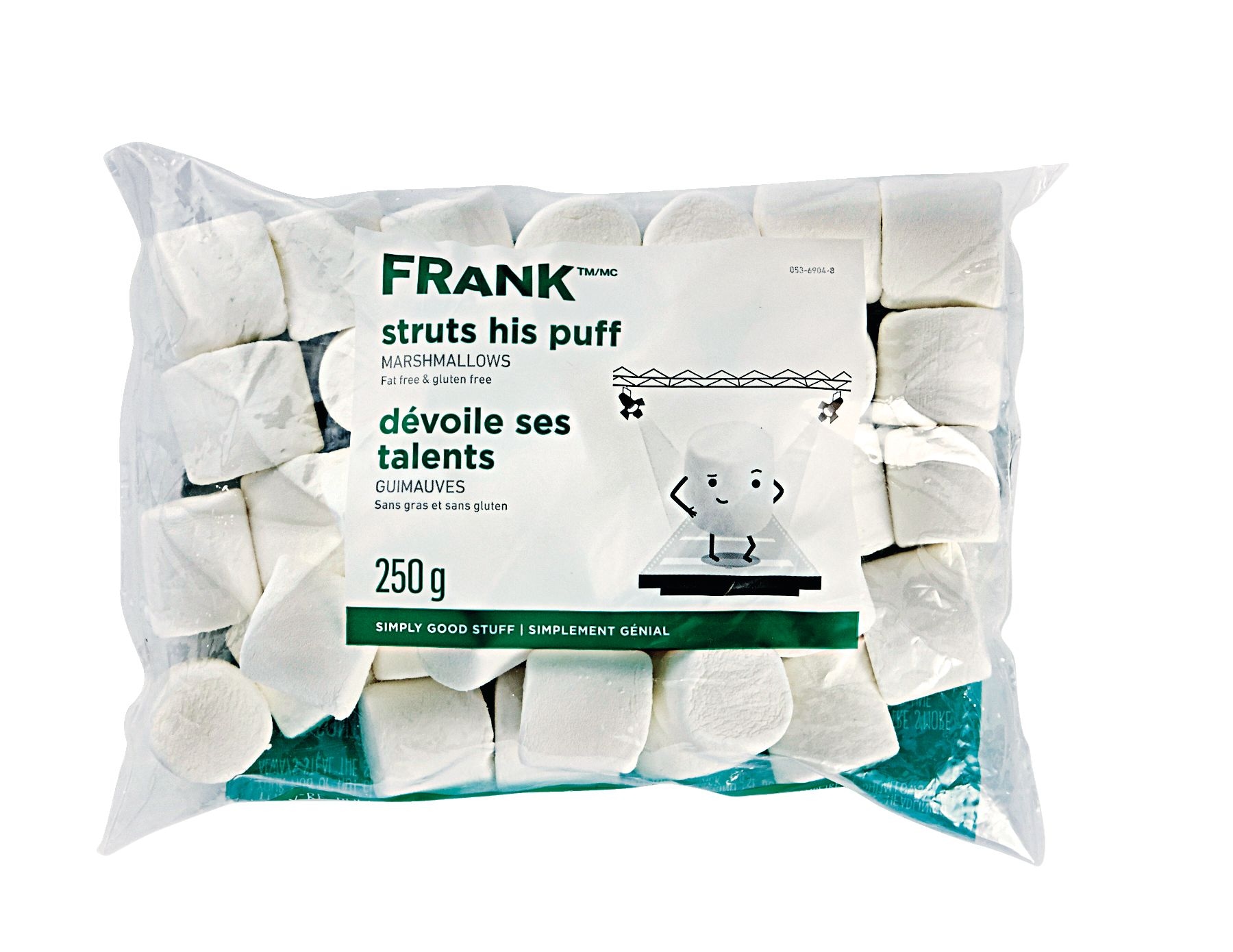marshmallow  FRANK Struts His Puff Marshmallows, 250-g | Party City