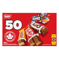Mini Coffee Crisp / KitKat / Aero / Smarties assortis Nestlé, chocolat au lait, 485 g, paq. 50, friandises pour l'Halloween