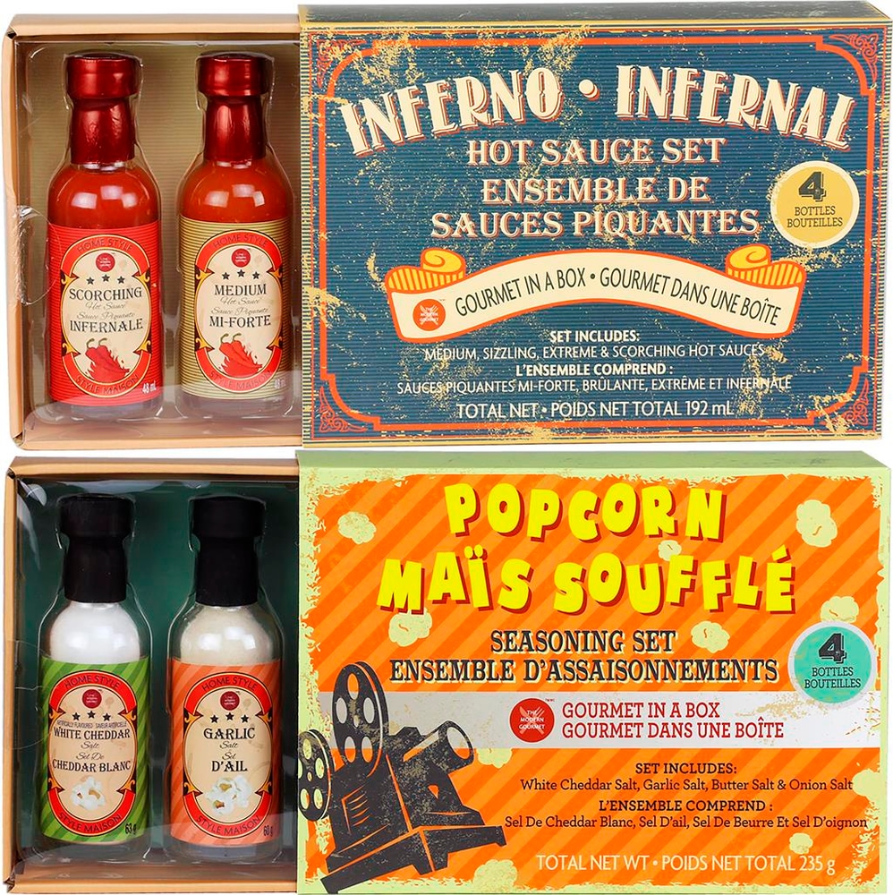 Coastal Cocktails Hot Sauce and Popcorn Seasoning Gift Set Canadian Tire