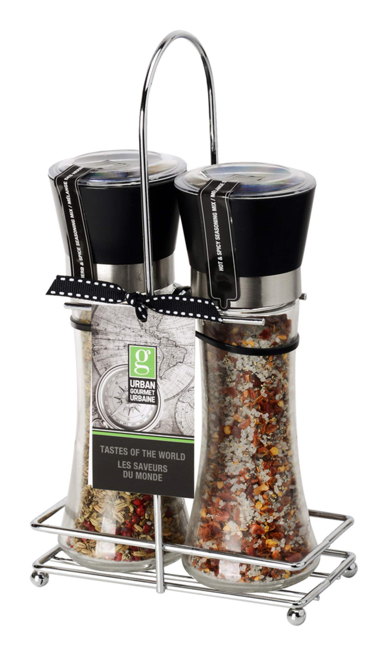 Urban Gourmet Seasoning Spice Grinders with Caddy Canadian Tire