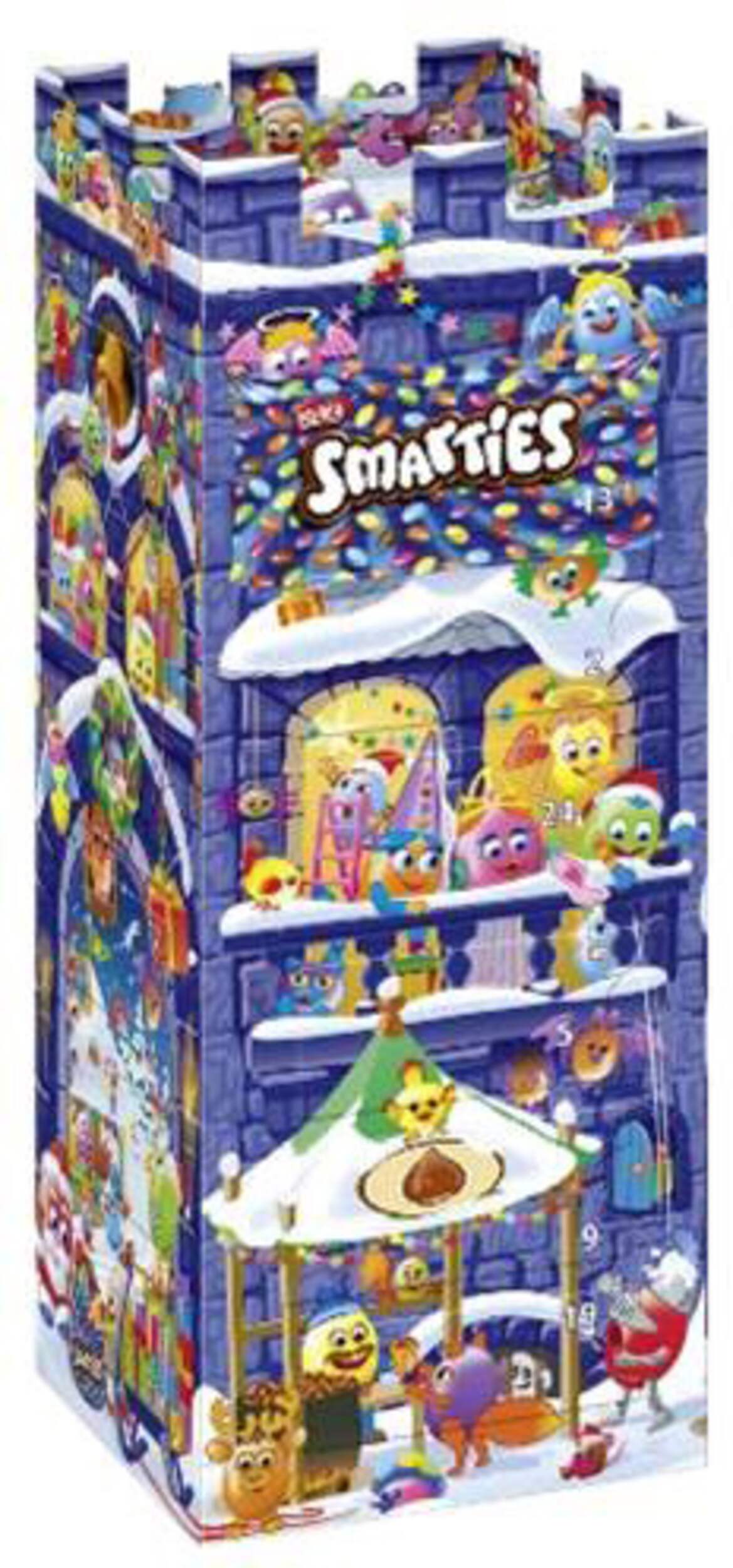 Smarties Chocolate Advent Calendar Front_Angled_Right