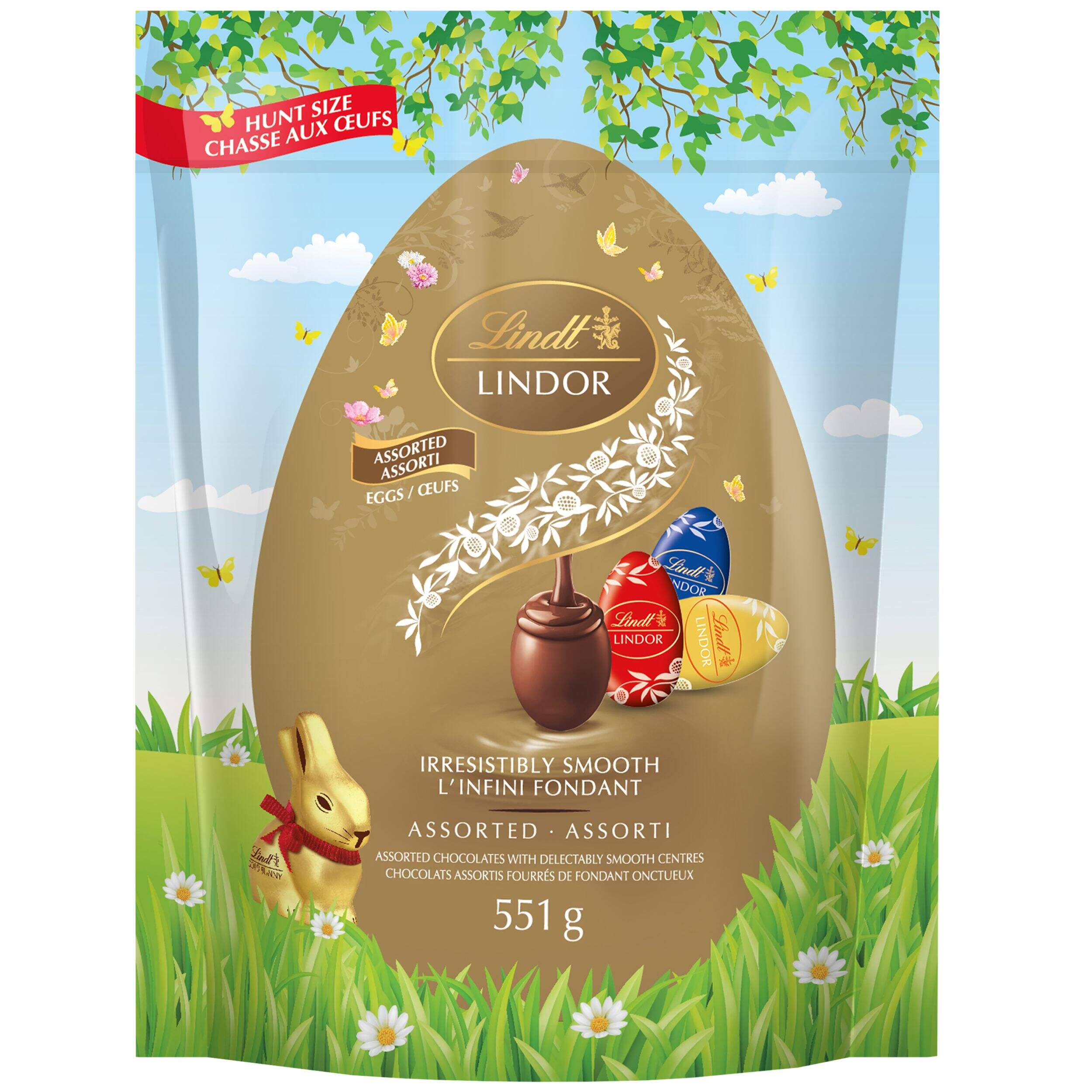 Lindt LindorAssorted Chocolate Mini Eggs, 551-g Front_Flat