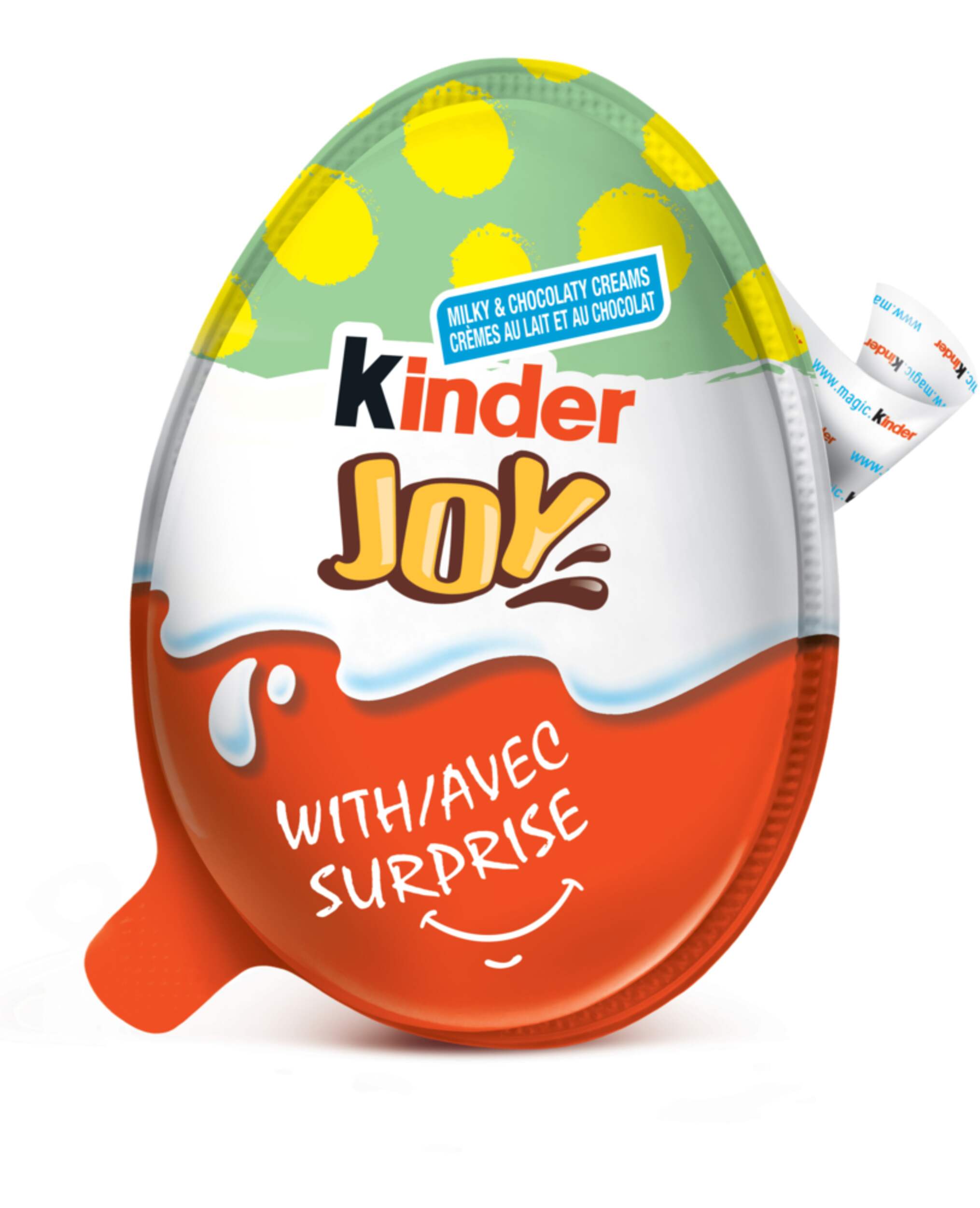 Kinder JOY® Chocolate Egg with Suprise Toy, 20-g Front_Flat
