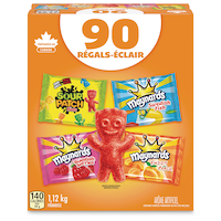 Maynards – assortiment de petits fruits suédois, poissons suédois, bonbons surs pour enfants, pêches duveteuses, multicolore, 1,12 kg, paq. 90 friandises pour l'Halloween Front_Flat