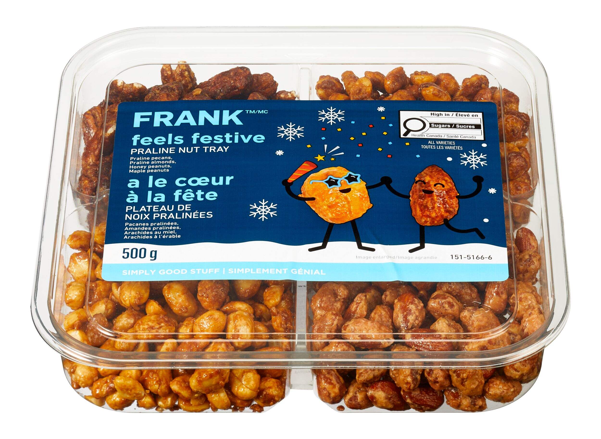 Plateau de noix pralinées FRANK, 500 g Front_Elevated