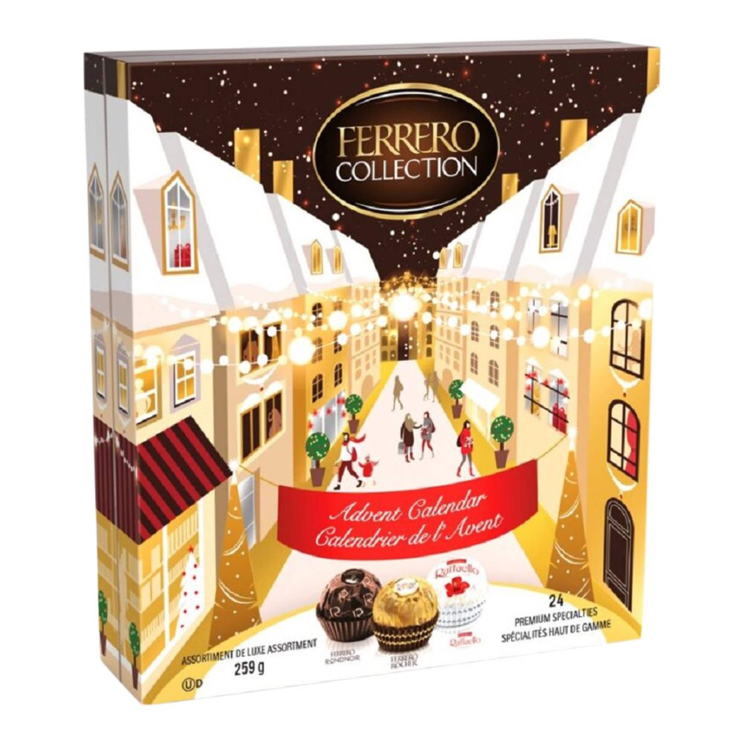 Ferrero Collection Holiday Advent Calendar, 259-g Front_Angled_Right