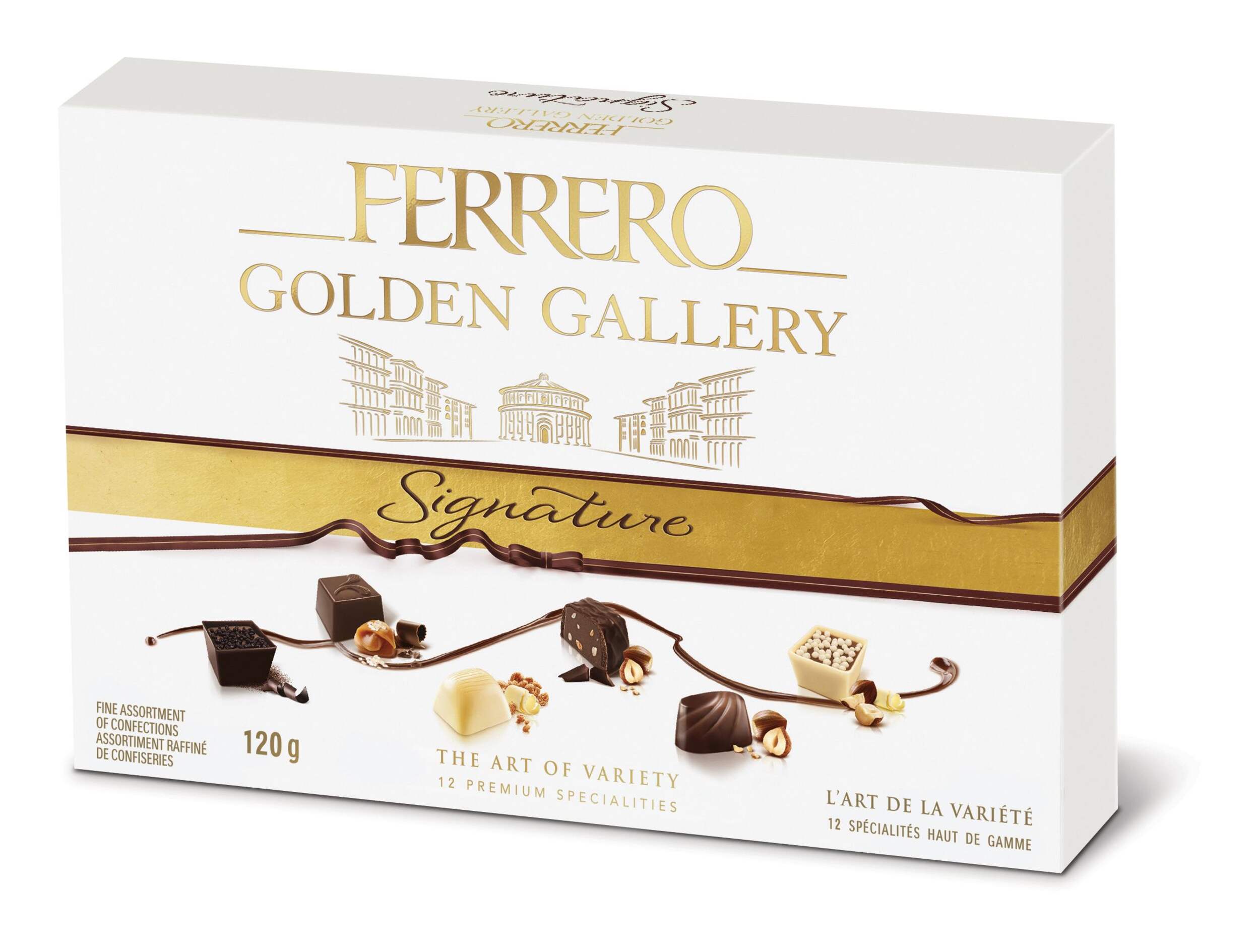 Ferrero Golden Gallery Signature Fine Assortment of Confections, 120-g Front_Angled_Left
